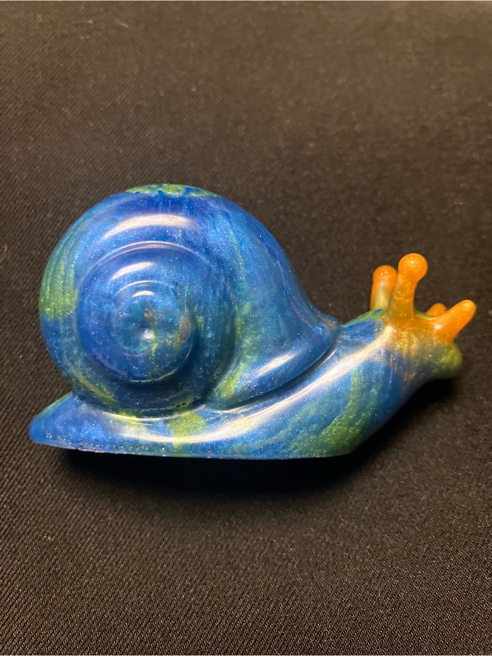 Ocean Aura Spirit Snail / Handmade resin / healing and protection decor